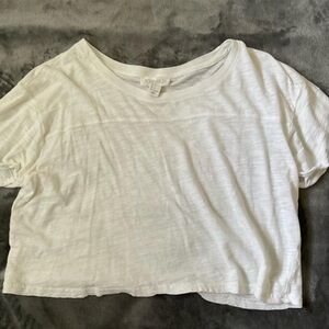 White crop top